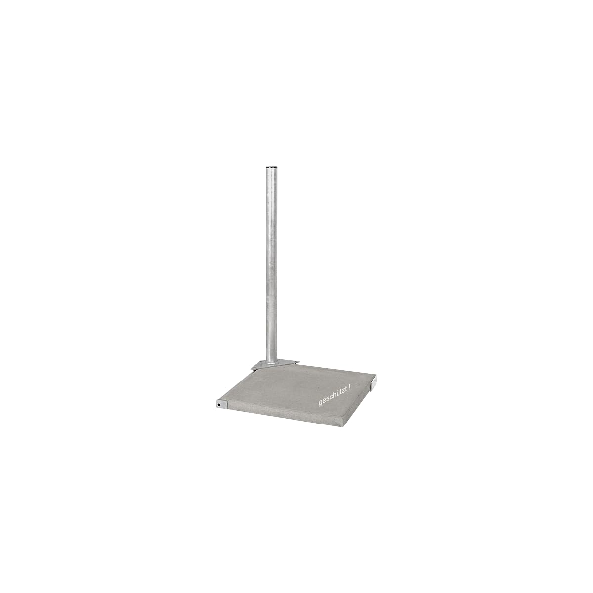 HERKULES Support Terrasse Acier Galvanisé pour Dalle 50x50cm Fixation Parabole Antenne Satellite