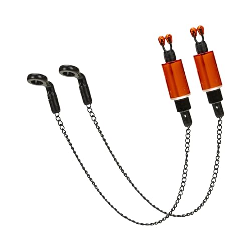 Guojiang 2pcs Sensitive Alarm Swingers Carp Fishing Swingers Bobbins Hanger Bites Indicators Fishing Bites Alarm Chain Indicators