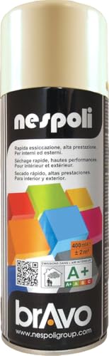 NESPOLI Aérosol peinture professionnelle blanc perle 400 ml (Lot de 2)