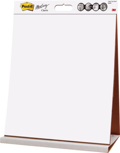 Bloc chevalet de table Post-it adhésif avec feuilles repositionnables sans trace