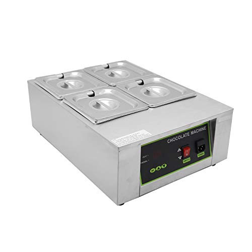 cgoldenwall 8 kg Kapazität 4 Tanks gewerblichen E-Kolben Schokolade schmelzen Schokolade Schokolade Schmelztiegel Schokolade Aushärtung Maschine Digital Schokolade Wärmer 110 V/220 V CE