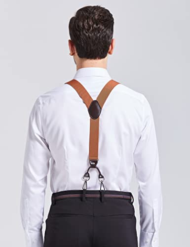 Image of Men's Suspenders with Swivel Hooks and Adjustable Braces, Suitable for Heavy Duty, Big and Tall