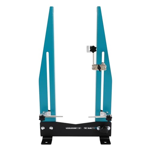 BIXIBIN Wheel Truing Stand for Bikes, Adjustable Carbon Steel Rim Inspection & Balancing Repair Tool, Portable Tabletop Tire Alignment with 360° Swivel, Fits Road, Mountain, E-Bikes