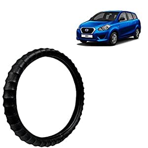 Car Steering Wheel Cover with Finger Grip for Datsun GO Plus