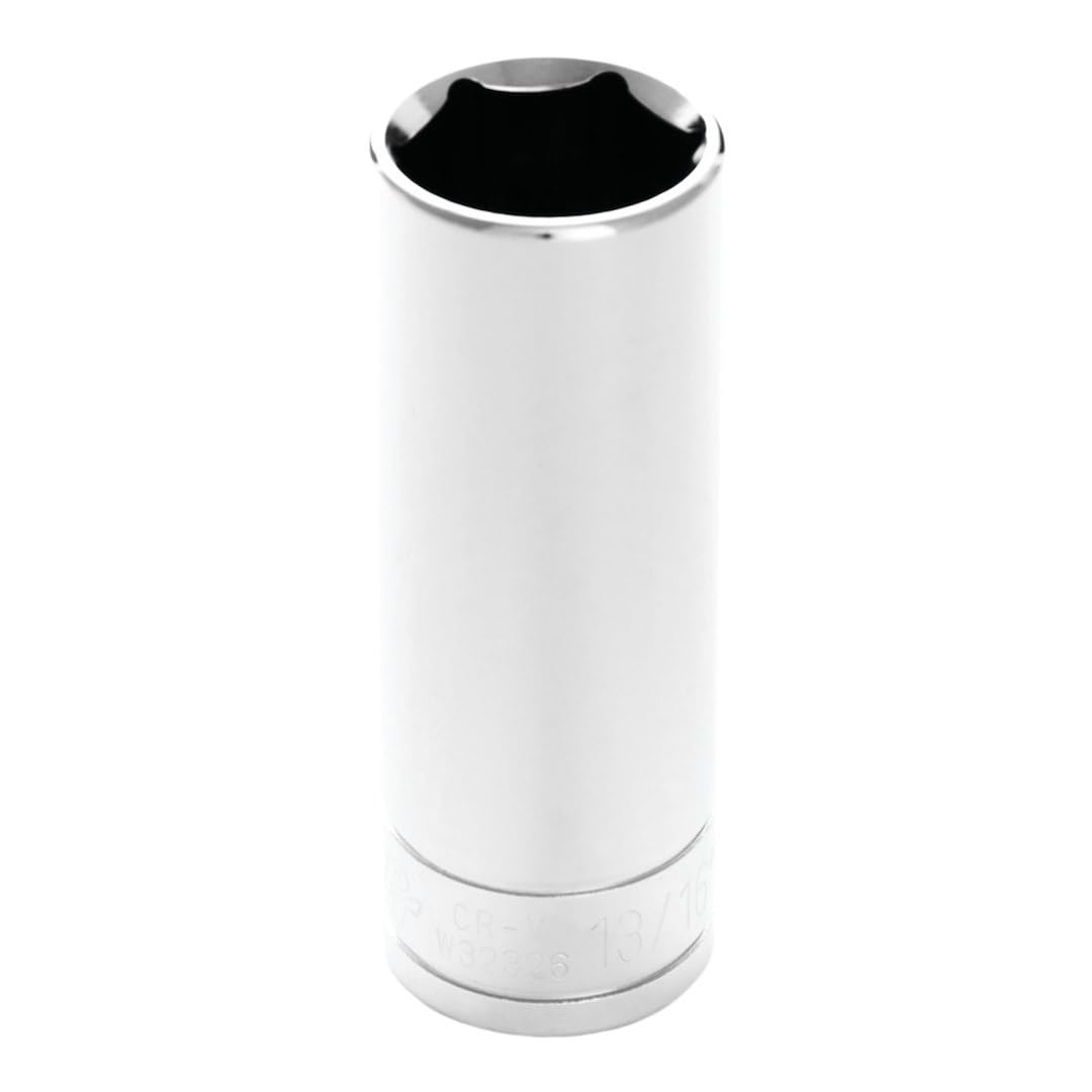 PERFORMANCE TOOL W32326 1/2 Drive 6-Point Socket, 13/16, 1/2" Drive 6-Point Socket, 13/16"