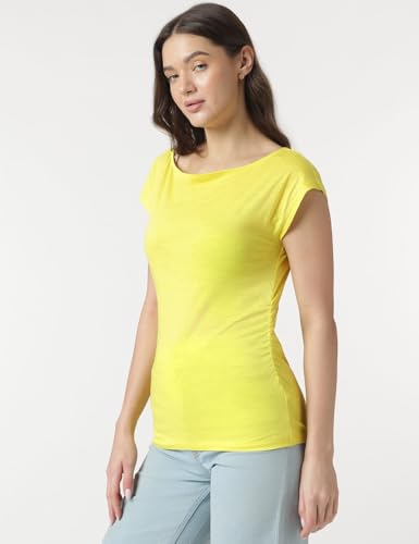 Image of Marks & Spencer Women Cotton Solid Regular Fit Blouse