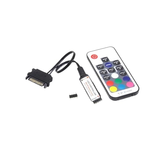 RGB Led Rg[ 12V DC 5050 RF17 L[[gCX^ 4 sRg[ PC t@Rs[^P[XXgbvƖ(SATA RGB Controller)