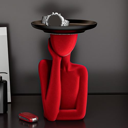 Solution de rangement compacte en résine figurine coupelle bijoux - 6