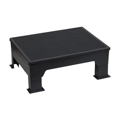 Mat de litière de chat anti projection tapis réglable noir Sharplace