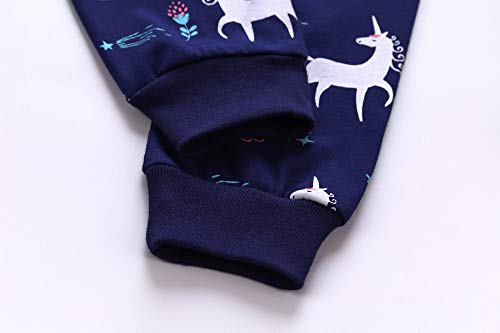 Image of Koian Little Girls' Short Pajamas Sets Toddler PJS Cotton Kids Sleepwears
