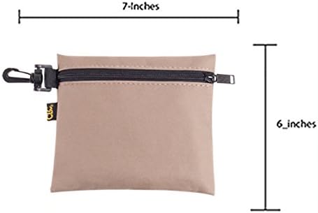 Custom Leathercraft CLC 1100 Multi-Purpose Clip-on Zippered Poly Bags, 3 Pack