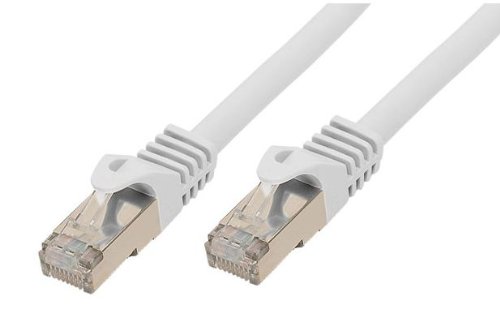 Kabelmeister Meister 34608 Cat7 Ethernet 10 Gigabit/LAN Patch Cable Cat 6 A Plugs 3 m Double shielding, Copper Conductor, Snagless RNS, S/FTP, PiMF, 500MHZ, weiß