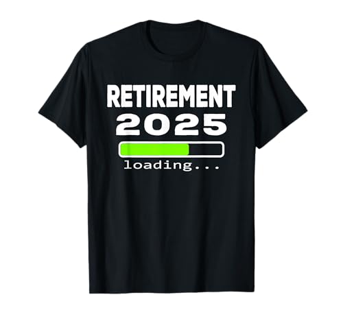 Funny Retirement 2025 Cargando Cuenta regresiva para jubilados Camiseta