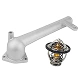 RARAYC 163210A040 Coolant Water Outlet with 90916-A3003 Thermostat Compatible with 2004-2006 Lexus RX330,2004-2006 Toyota Sienna Replacement Engine Water Outlet Thermostats 902-5123XD, 90916-03129