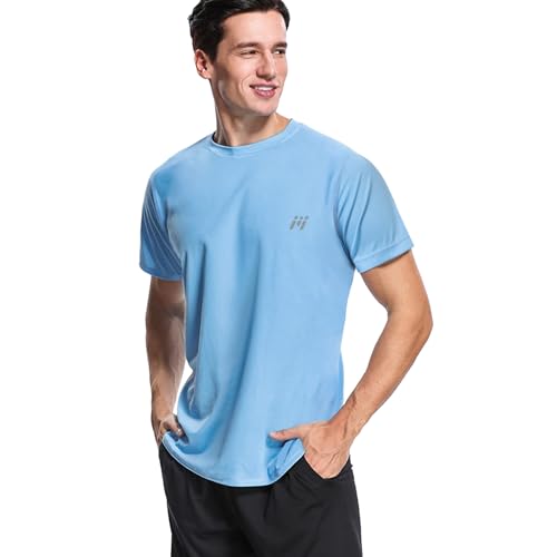 GarBull Rashguard Herren, Kurzarmshirt/Langarmshirt UPF 50+ UV Shirt Schnelltrocknend Atmungsaktiv Sonnenschutz für Outdoor Surfen Schwimmen Running