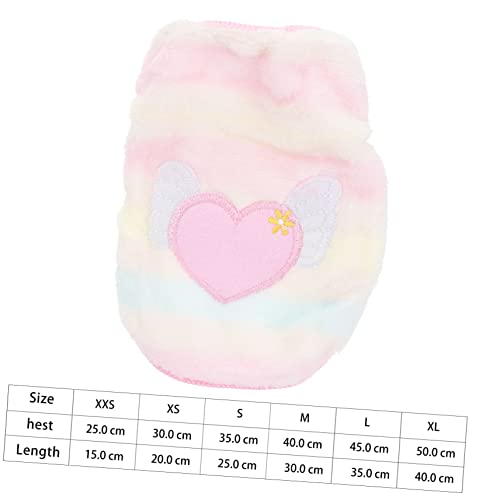 Costume de chien 3 pièces rose extensible : ajustement parfait pour petits animaux