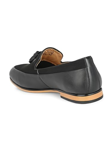 Image of San Frissco Men's Loafers Casual Slip On Leatherette Tassle Velvet Shoes for Daily Use /Soft Cushioned Footbed with TPR Sole /Stylish Trending Lightweight Shoe for Party and Weddings