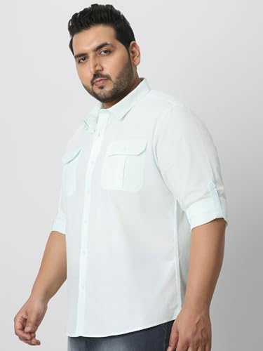 Image of Urbano Plus Men's Cotton Full Sleeve Regular Fit Casual Solid Shirt