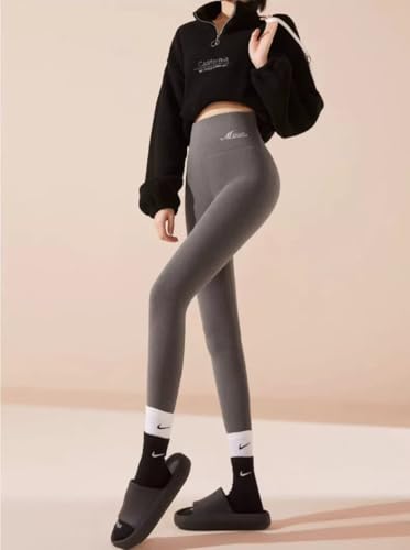 Image of Celary Women's Nude Fleece Lined Leggings - Winter Warm Pantyhose Look, Thermal Tights, Soft & Stretchable Winter Stockings