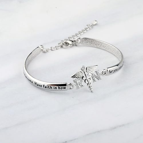 Nurse Gift Nurse Bracelet RN Charm Nursing Graduation Gift Medical Jewelry Nurses Inspirational Gifts (tp)4