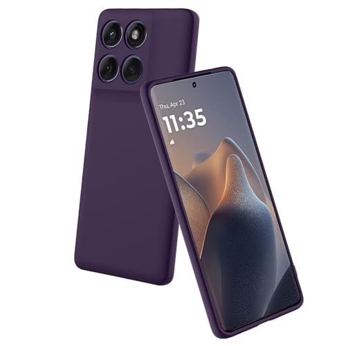 Image of Back Cover Compatible with Motorola Moto Edge 70 Fusion 5G | Full Camera Protection | Premium Liquid Silicon Case | Flexible Bumper Case for Motorola Moto Edge 70 Fusion 5G (Purple)
