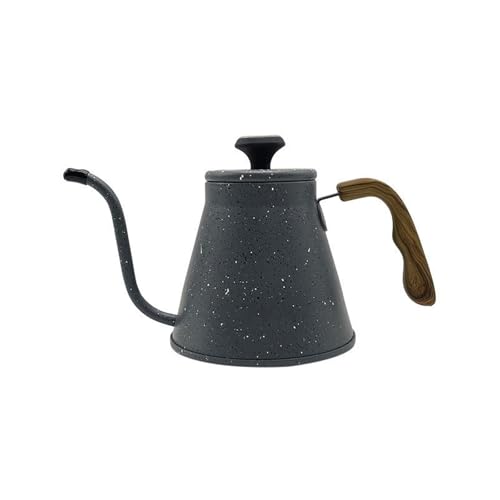 Hervidores de café de acero inoxidable de 1,2 L con medidores de temperatura, cafeteras portátiles para el hogar y cafeterías, diseño de boquillas de elaboración de cerveza