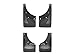 WeatherTech Custom No Drill Splash Guard MudFlaps for Escalade ESV, Suburban, Yukon, Escalade, Yukon XL, Tahoe - Front & Rear Set (110008-120012), Black