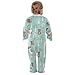 Emelivor Fox Bear Blue Unisex Baby Newborn One-Piece Pajamas Footie Long Sleeve Romper Pjs for Girl Boy Kids