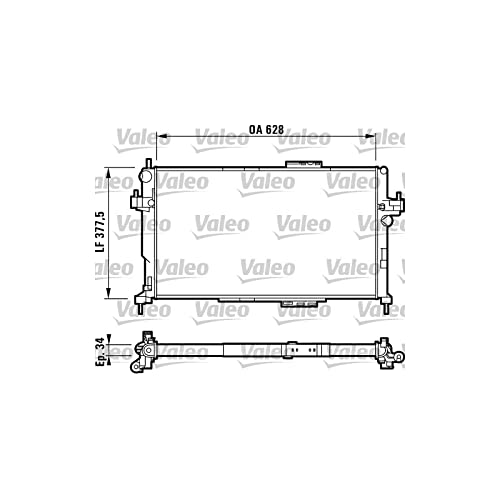 VALEO Radiateur, refroidissement du moteur 732824 Compatible avec: OPEL COMBO Kasten/Großraumlimousine, COMBO Tour, CORSA C, CORSA C Kasten/Schrägheck