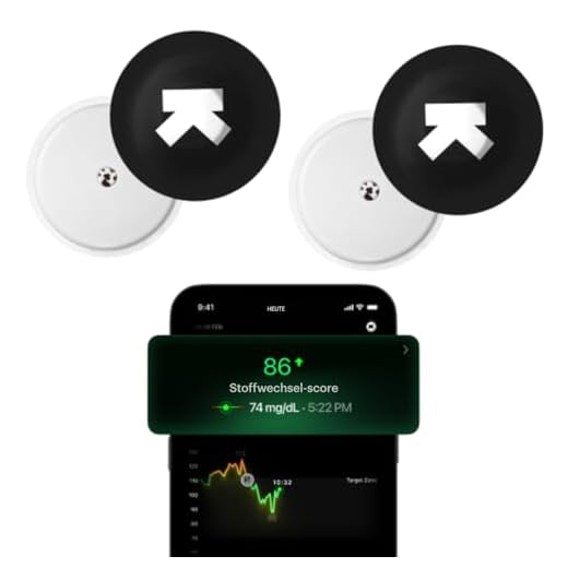 Ultrahuman M1 | Intelligente Glukosemessung per App | Verbessern Lebensstil, optimieren Ernährung | 24/7-Glukosemessung mit fortschrittlichen Freestyle Libre 2 Plus CGM-Sensoren (2 Sensors)