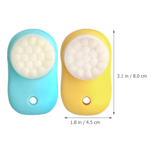 Cepillo de silicona para mujeres: pack de 2 limpiadores faciales portátiles 2