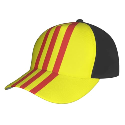 Gorra de béisbol bandera Vietnam del Sur ajustable negra miniatura 2