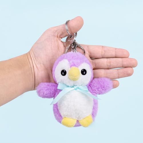 Image of Mirada Penguin Plush Keychain Soft Toy | Mini Plush Toy Bag Charm for Kids & Girls | Cute Soft Toys, Mini Soft Toys, Stuffed Animals, Gift Item, Funny Toy, Party Favors & Return Gifts | 11cm
