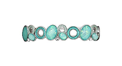 Equilibrium Shine Moonstone Set Bracelet Turquoise & Silver tone 54499
