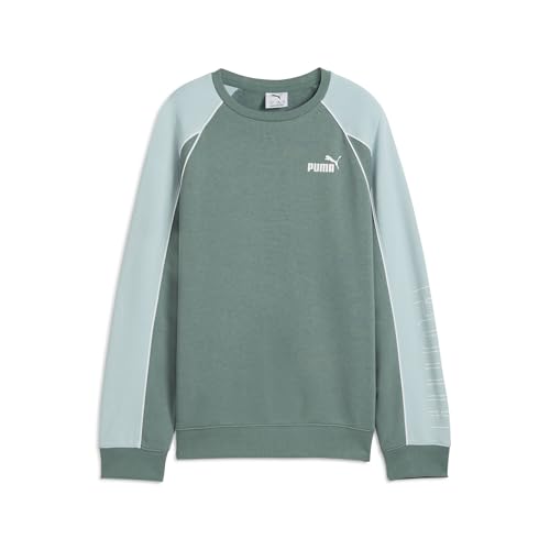 PUMA Sport Crew TR G, Felpe dell'equipaggio Niñas, Green Moon,