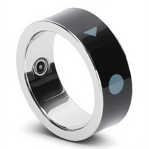 Smart Scrolling Ring, Smart Ring Page Turner Ring with Remote Control Function, Magnetic Charging Video Scrolling Ring for Camera Music Electric Book (Size 10 69mm /