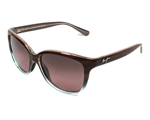 Maui Jim Womens Starfish Polarized Cat Eye Sunglasses Sandstone With Blue/Maui Rose Polarized Medium Fit