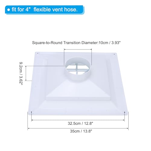 Grille de retour d'air 35,1 cm diffuseur d'air de plafond pour gaine ventilation VMC