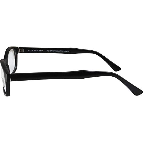 Pacific Coast Sunglasses KD's Matte Black Frame/Clear Lens (20015) Rectangular Sunglasses, Adult3