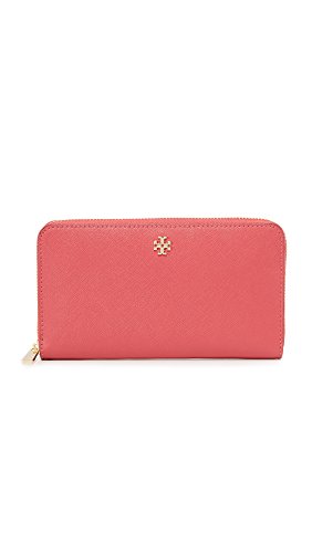 Tory Burch Robinson Zip Continental Wallet in Saffiano Leather, Style No 11169071 (Dark Peony)