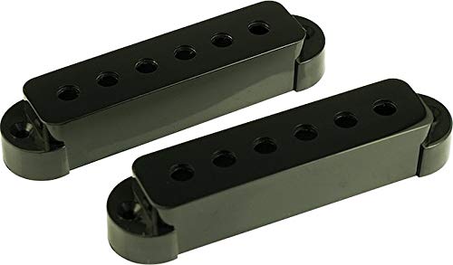 WD MUSIC Replacement Pickup Cover Set Of 2 For Fender Jaguar Black WK[ sbNAbvJo[Zbg ubN