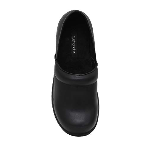 Cushionaire Women's Claire Slip On Clog +Memory Foam, Black 8.5 #TOP4