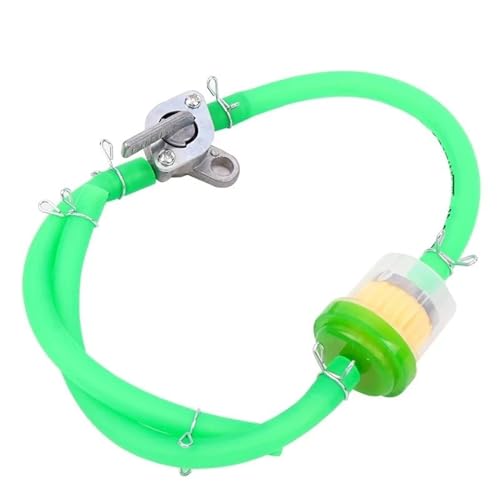 Manguera de combustible verde y grifo de 6mm para rutas de montaña en ATV