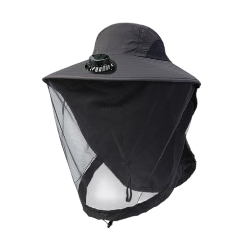 Sombreros con Ventilador para Hombre,Protección Solar con Malla y portátil | Gorro Solar Personal de Verano con Ventilador,para Deportes Acuáticos, Playa, Piscina, Viajes, Camping y Trabajo