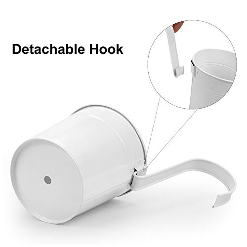 Ogima 10Pcs Hanging Flower Pots, Metal Iron Wall Planter Indoor/Outdoor For Railing Fence Balcony Garden Home Decoration With Detachable Hooks #TOP2