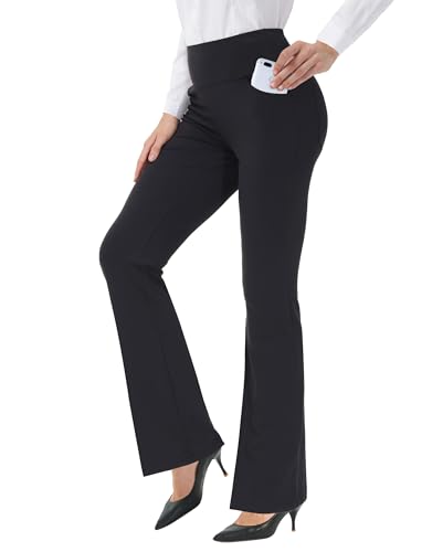 Bootcut Yoga Pants for Women High Waist Dress Pants Flare Leggings 27