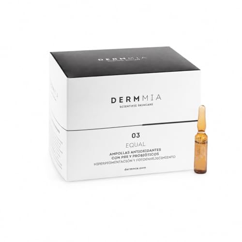 Dermmia Ampollas Equal 30 x 2 ml – Ampollas Despigmentantes Antimanchas con Cromabright, Arbutina y Vitamina C | Tratamiento para Manchas e Hiperpigmentación