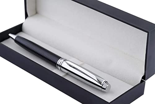 Image of amazon basics Elegant Ballpoint Pen with Classy Stainless Steel Body (Blue Ink)