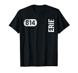 Erie Pennsylvania 814 Area Code Vintage Retro T-Shirt