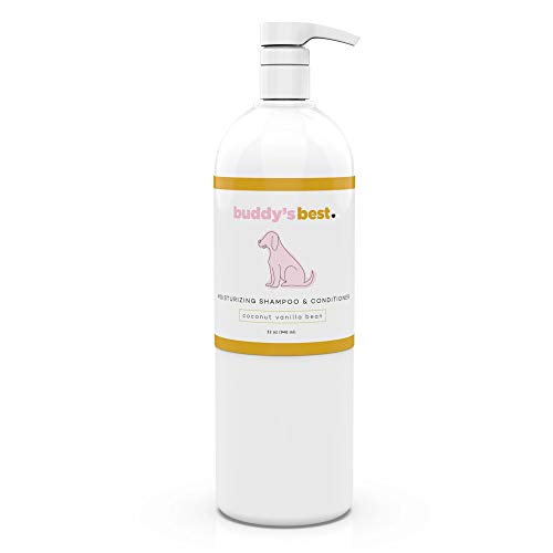 Buddy's Best, Natural Dog Shampoo and Conditioner in One - Hypoallergenic, Oatmeal Shampoo